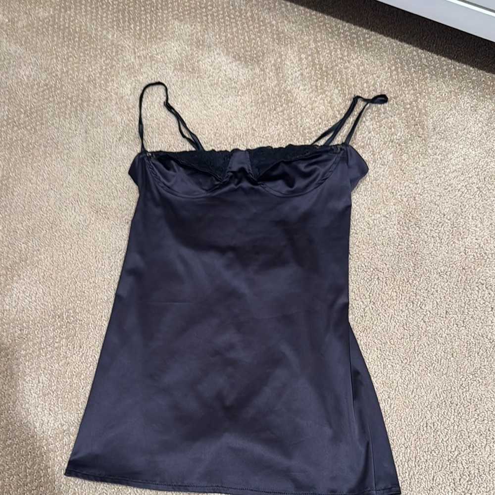 Black Satin Camisole